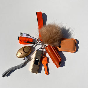 Orange Cute & Equipped Keychain